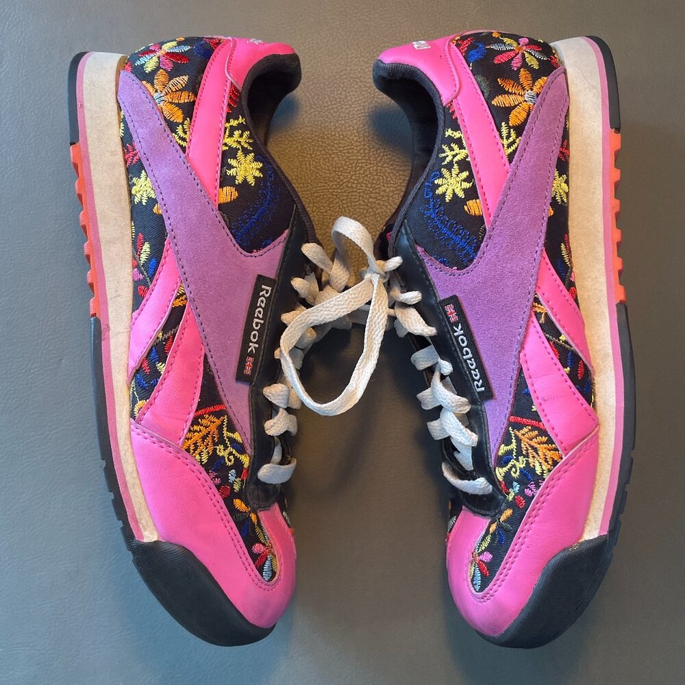 Reebok x Rolland Berry Floral Embroidered Sneakers (Women’s US 6)